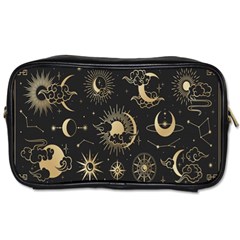 Asian-set With Clouds Moon-sun Stars Vector Collection Oriental Chinese Japanese Korean Style Toiletries Bag (one Side) by Bangk1t