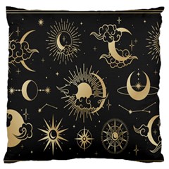 Asian-set With Clouds Moon-sun Stars Vector Collection Oriental Chinese Japanese Korean Style Large Premium Plush Fleece Cushion Case (two Sides)