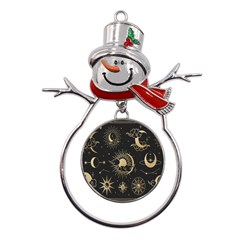 Asian-set With Clouds Moon-sun Stars Vector Collection Oriental Chinese Japanese Korean Style Metal Snowman Ornament