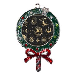 Asian-set With Clouds Moon-sun Stars Vector Collection Oriental Chinese Japanese Korean Style Metal X mas Lollipop With Crystal Ornament by Bangk1t