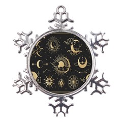 Asian-set With Clouds Moon-sun Stars Vector Collection Oriental Chinese Japanese Korean Style Metal Large Snowflake Ornament