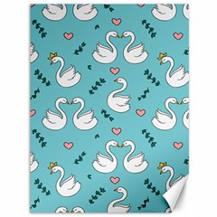 Elegant Swan Pattern Design Canvas 36  x 48 