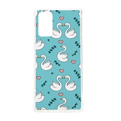 Elegant Swan Pattern Design Samsung Galaxy Note 20 Tpu Uv Case by Bangk1t