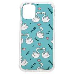 Elegant Swan Pattern Design Iphone 12 Mini Tpu Uv Print Case	