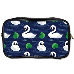 Swan Pattern Elegant Design Toiletries Bag (one Side) by Bangk1t