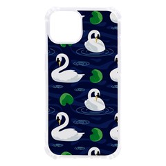 Swan Pattern Elegant Design Iphone 13 Tpu Uv Print Case by Bangk1t