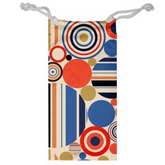 Geometric Abstract Pattern Colorful Flat Circles Decoration Jewelry Bag by Bangk1t