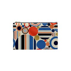 Geometric Abstract Pattern Colorful Flat Circles Decoration Cosmetic Bag (small) by Bangk1t