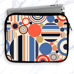 Geometric Abstract Pattern Colorful Flat Circles Decoration Apple Ipad 2/3/4 Zipper Cases by Bangk1t