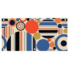 Geometric Abstract Pattern Colorful Flat Circles Decoration Banner And Sign 4  X 2 