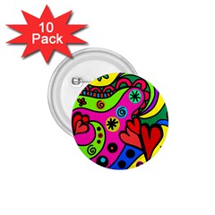 Seamless Doodle 1 75  Buttons (10 Pack) by Bangk1t