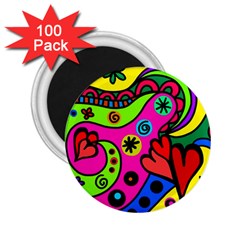Seamless Doodle 2 25  Magnets (100 Pack)  by Bangk1t