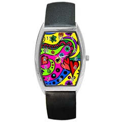 Seamless Doodle Barrel Style Metal Watch by Bangk1t