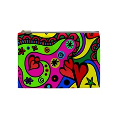 Seamless Doodle Cosmetic Bag (medium)