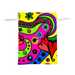 Seamless Doodle Lightweight Drawstring Pouch (m) by Bangk1t