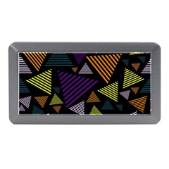 Abstract Pattern Design Various Striped Triangles Decoration Memory Card Reader (mini) by Bangk1t