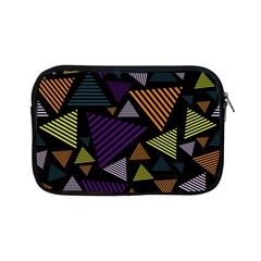 Abstract Pattern Design Various Striped Triangles Decoration Apple Ipad Mini Zipper Cases by Bangk1t