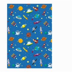 Space Rocket Solar System Pattern Small Garden Flag (two Sides) by Bangk1t