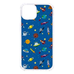 Space Rocket Solar System Pattern iPhone 13 TPU UV Print Case