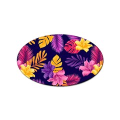 Tropical Pattern Sticker Oval (10 Pack)