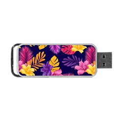 Tropical Pattern Portable Usb Flash (one Side)