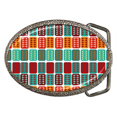 Bricks Abstract Seamless Pattern Belt Buckles