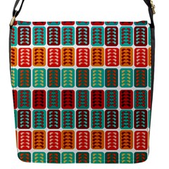 Bricks Abstract Seamless Pattern Flap Closure Messenger Bag (s)