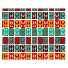 Bricks Abstract Seamless Pattern Two Sides Premium Plush Fleece Blanket (medium)