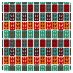 Bricks Abstract Seamless Pattern Uv Print Square Tile Coaster  by Bangk1t