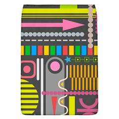 Pattern Geometric Abstract Colorful Arrow Line Circle Triangle Removable Flap Cover (l) by Bangk1t