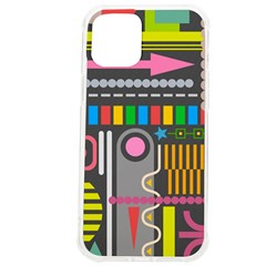 Pattern Geometric Abstract Colorful Arrow Line Circle Triangle Iphone 12 Pro Max Tpu Uv Print Case