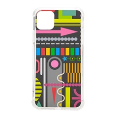 Pattern Geometric Abstract Colorful Arrow Line Circle Triangle Iphone 11 Pro Max 6 5 Inch Tpu Uv Print Case