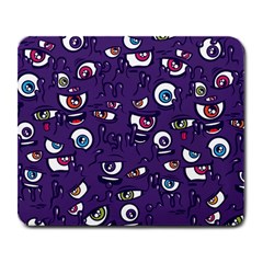 Eye Artwork Decor Eyes Pattern Purple Form Backgrounds Illustration Large Mousepad by Bangk1t