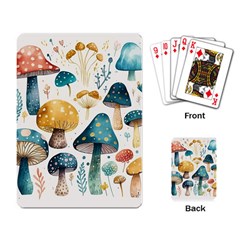 Mushroom Forest Fantasy Flower Nature Playing Cards Single Design (rectangle)