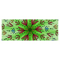 Flower Mandala Art Drawing Spring Background Banner And Sign 8  X 3  by Bangk1t