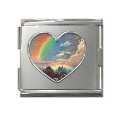 Abstract Art Psychedelic Arts Experimental Mega Link Heart Italian Charm (18mm) by Bangk1t