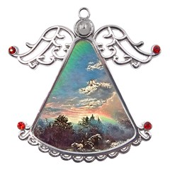 Abstract Art Psychedelic Arts Experimental Metal Angel With Crystal Ornament