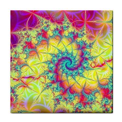 Fractal Spiral Abstract Background Vortex Yellow Face Towel by Bangk1t