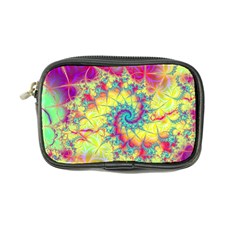 Fractal Spiral Abstract Background Vortex Yellow Coin Purse by Bangk1t