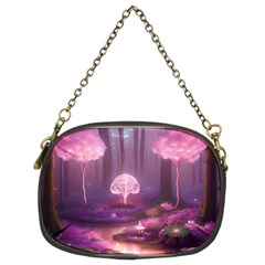 Trees Forest Landscape Nature Neon Chain Purse (two Sides)