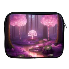 Trees Forest Landscape Nature Neon Apple Ipad 2/3/4 Zipper Cases by Bangk1t