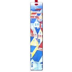 City Houses Cute Drawing Landscape Village Large Book Marks