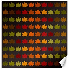 Autumn Fall Leaves Season Background Glitter Art Canvas 16  X 16 