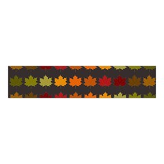 Autumn Fall Leaves Season Background Glitter Art Velvet Scrunchie