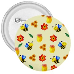 Seamless Background Honey Bee Wallpaper Texture 3  Buttons