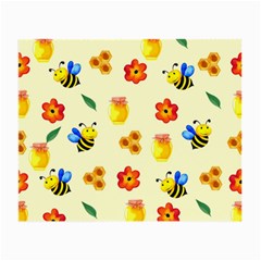 Seamless Background Honey Bee Wallpaper Texture Small Glasses Cloth (2 Sides)