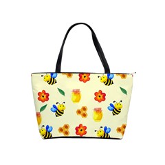 Seamless Background Honey Bee Wallpaper Texture Classic Shoulder Handbag