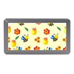 Seamless Background Honey Bee Wallpaper Texture Memory Card Reader (mini) by Bangk1t