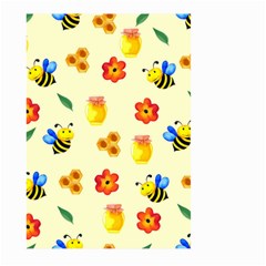 Seamless Background Honey Bee Wallpaper Texture Large Garden Flag (Two Sides)