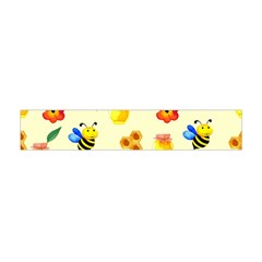 Seamless Background Honey Bee Wallpaper Texture Premium Plush Fleece Scarf (mini)